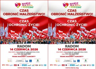 Zapraszamy na XIV Marsz dla Życia i Rodziny